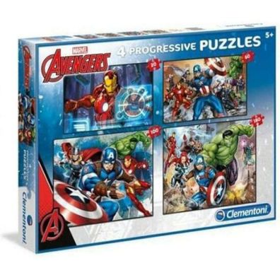 Clementoni 20 + 60 + 100 + 180Pcs Puzzle Avengers7722 X6