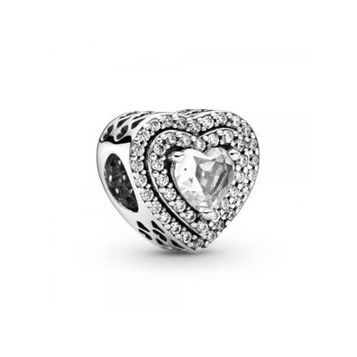 Pandora Jewelry Mod. CUORI IN Rilievo Scintillante