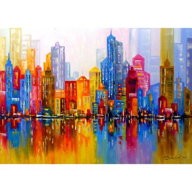 ENJOY Puzzle Regenbogenstadt 1000 Teile