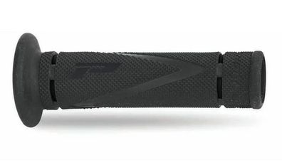 Progrip 801 Double Density Grips - Strada Black MM 22/25 - CARBON GEL - BLACK CLOSED