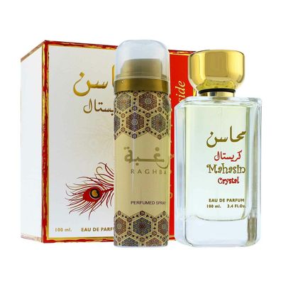 Lattafa Mahasin Crystal Eau De Parfum Blumig-frischer Damenduft 100ml