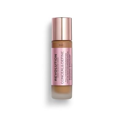 Makeup Revolution Conceal & Define, Oil Free, Foundation, F 12.5, 23ml