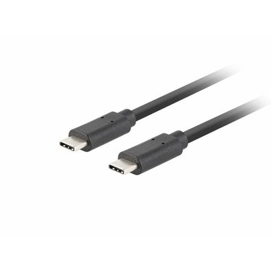 Lanberg Lanberg USB-C M/M 3.1 GEN 2 Kabel 1m 10GB/S PD100W schwarz