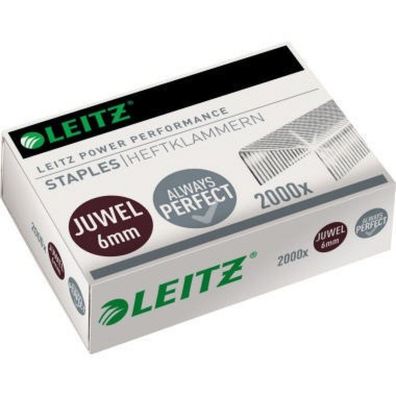 LEITZ Heftklammer Leitz 5642 - JUWEL 6 mm 30 Blatt Stahl, verzinkt Pckg/2000