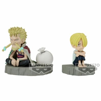 One Piece World Collectable Stories Sanji & Zeff Figur 6cm