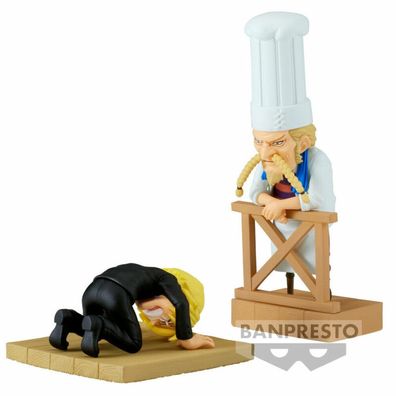 One Piece WCF Log Series Sanji & Zeff 2 Welt Sammelfigur 8cm
