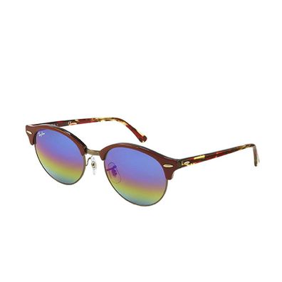 RayBan RB4246 Clubround 1222/C2 Unisex-Sonnenbrille 51x19x145 mm