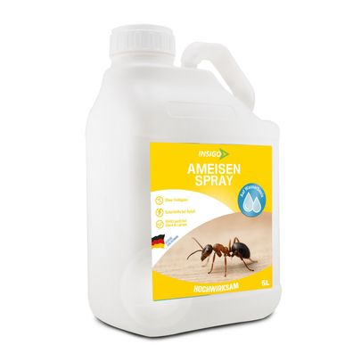 INSIGO 5L Ameisenspray Ameisenmittel Ameisenschutz Abwehr Ameisen fernhalten