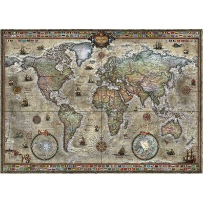 Puzzle 1000 pz - Retro World, Map Art
