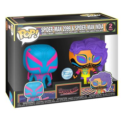 POP Pack 2 Figuren Spider-Man - Spider-Man 2099 & Spider-Man Indien Exklusiv