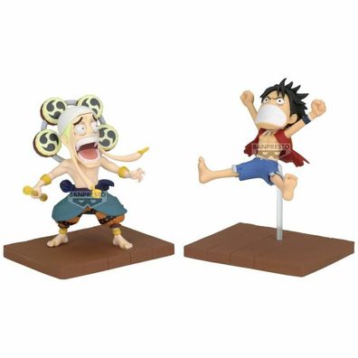 One Piece Monkey D Luffy & Enel World Sammelfigur 7cm