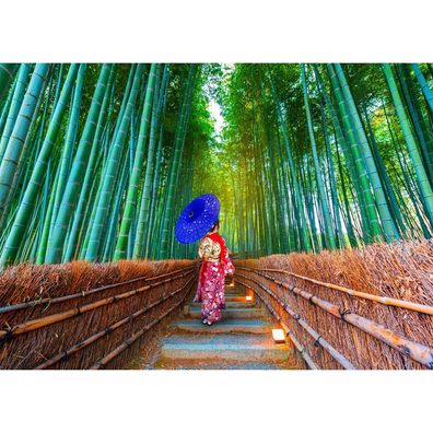 ENJOY Puzzle Asiatische Frau im Bambuswald 1000 Teile