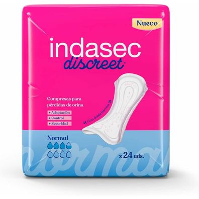 Indasec Compresses Incontinence Normal 24 Einheiten