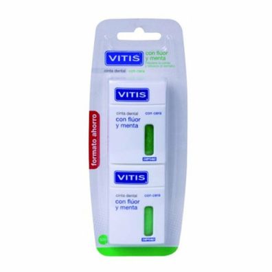 Vitis Dental Tape mit Fluorid und Minze 2x50m