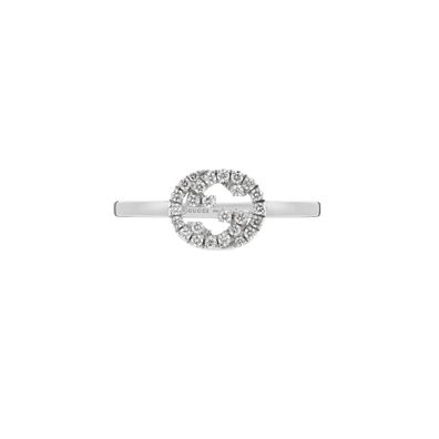Gucci – YBC729412003 – 18 kt Weißgold, Diamanten – Ring aus 18 kt Weißgold und Diaman