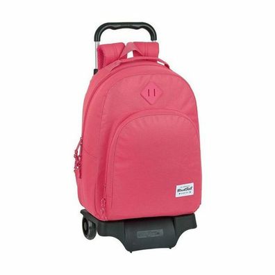 School Backpack With Wheels 905 Blackfit8 Pink