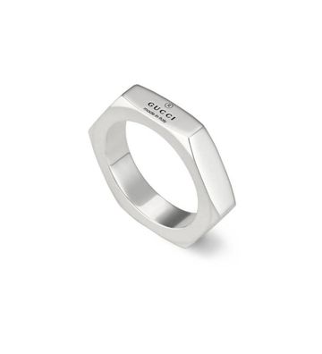 Gucci – YBC782839001 – Markenring aus Sterlingsilber mit Gucci Markenzeichen