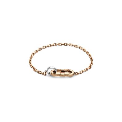 Gucci – YBA786693002 – Link to Love-Kettenarmband aus Roségold und Weißgold