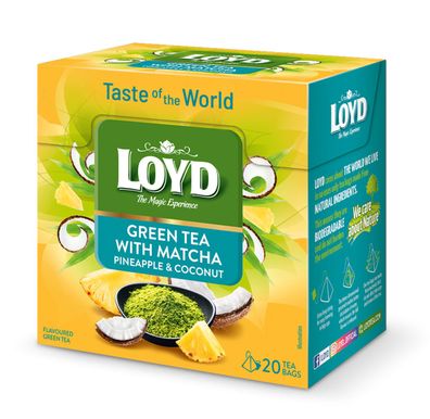 Loyd Grüner Tee mit Matcha, 20 Teebeutel