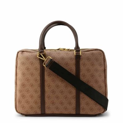 Vezzola Polyurethane Briefcase Laptop Compartiment Brown For Men