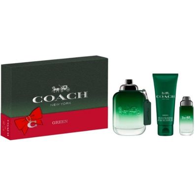 Coach Green - EDT 100 ml + Duschgel 100 ml + EDT 15 ml