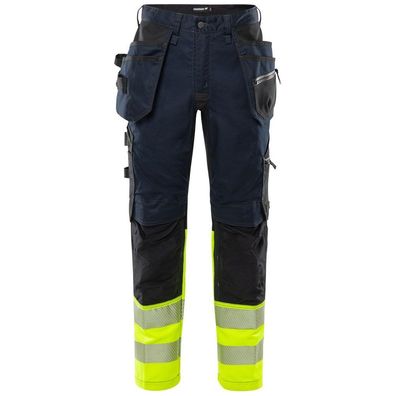 Fristads Warnschutzbekleidung High Vis Handwerker-Stretchhose KL 1 2906 Gwm 301441