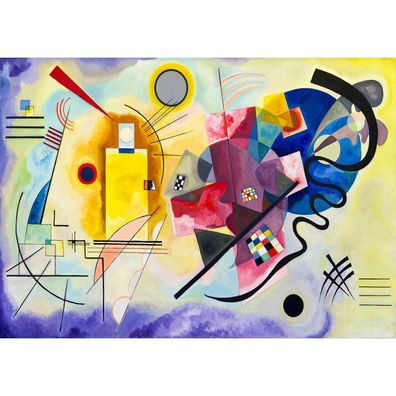 ENJOY Puzzle Vassily Kandinsky: Gelb Rot Blau 1000 Teile