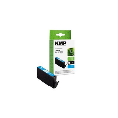 KMP cyan Druckerpatrone kompatibel zu Canon CLI-551 XL C
