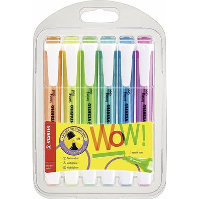 Textmarker Stabilo-Swing- Cool 6er-Etui 27563