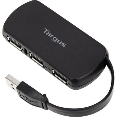 Targus USB-Hub ACH114EU USB2.0 4fach schwarz 4 freie Anschlüsse