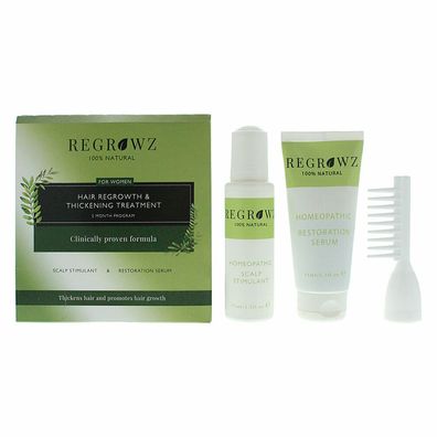 Regrowz Hair Regrowth Thickening Treatment Three Month Program For Women