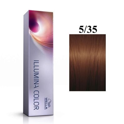 Illumina Color Permanentes Haarfärbemittel 5/35 Helle Kastanie Goldenes Mahagoni 60ml