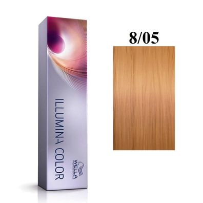 Illumina Color Permanentes Haarfärbemittel 8/05 Hellblond Natürlich Mahagoni 60ml