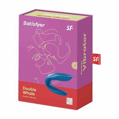 Satisfyer Partner Double Whale blue