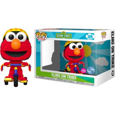 POP-Figur Rider Sesamstraß Elmo auf Dreirad Exklusiv