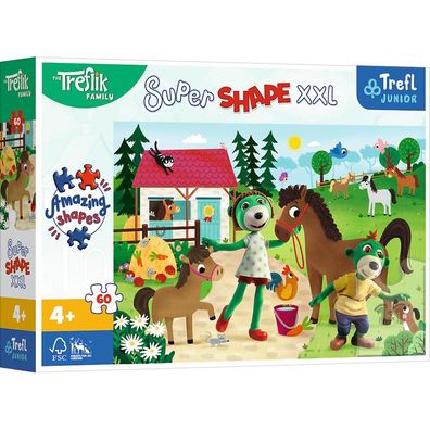 Puzzle Super Shape XXL Treflies auf dem Pferdehof 60 Teile