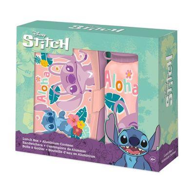 Disney Stitch Aluminium Flasche 500ml + Brotdose