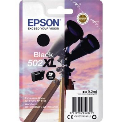Epson Druckerpatrone 502XL (C13T02W14010) schwarz