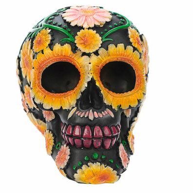 Tag der Toten Schädel mit Gänseblümchen Blumenmotiv