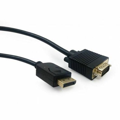 gembird Display Port zu VGA adapter Kabel, 1,8m, schw