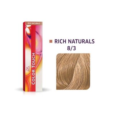 Color Touch Ammoniakfreies Semi-Permanent-Haarfärbemittel 8/3 Goldenes Hellblond 60ml