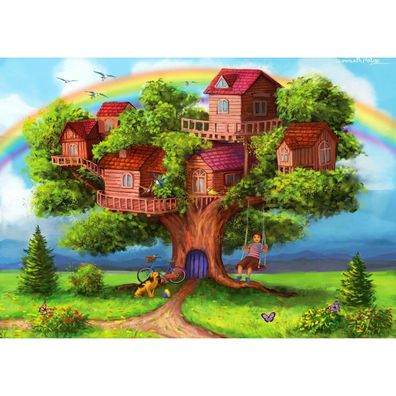 ENJOY Puzzle Baumhäuser 1000 Teile