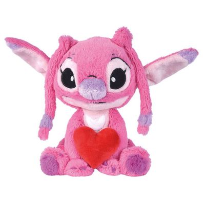 Disney Stitch Angel-Plüschtier in Herzform, 25 cm