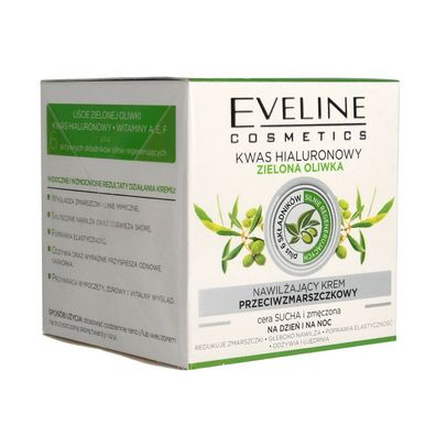 Eveline Feuchtigkeitsspendende Anti-Falten Tages- und Nachtcreme Grüne Olive 50ml