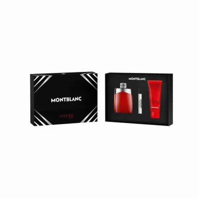 Montblanc Legend Red Eau De Parfum Spray 100ml Set 3 Artikel