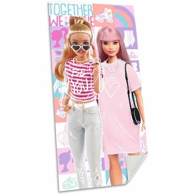 Barbie Strandtuch aus Baumwolle