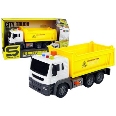 Leantoys Kipplaster 1:16 gelb (Spielzeug - Fahrzeuge)