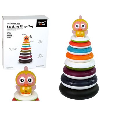 Leantoys Lernpyramide mit Reifen Duckie Wheel