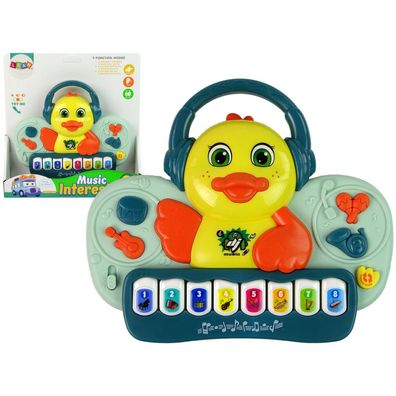 Leantoys Interaktives Duck Duck Piano DJ Soundinstrumente Musikmelodien