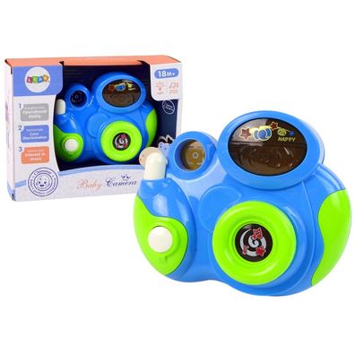 Leantoys Interaktive Babykamera Licht Ton Blau